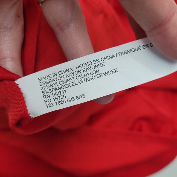 Jason Wu X Eloquii sweetheart fitted red midi dress formal - Picture 9 of 9